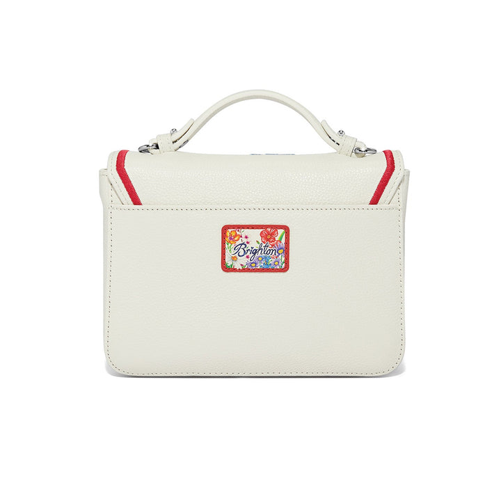 Pippi Embroidered Flap Bag - White-Multi