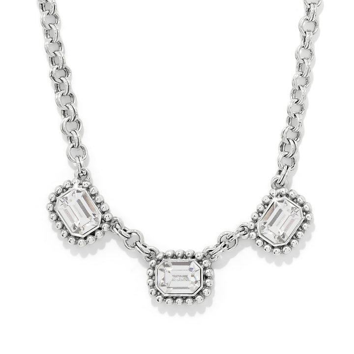 Twinkle Luxe Trio Necklace - Silver