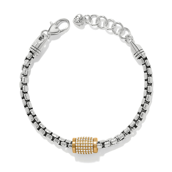 Meridian Solis Station Bracelet - Silver-Gold