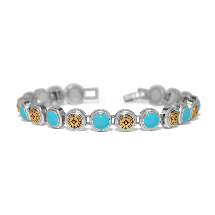 Mosaic Cerrillos Link Bracelet - Silver