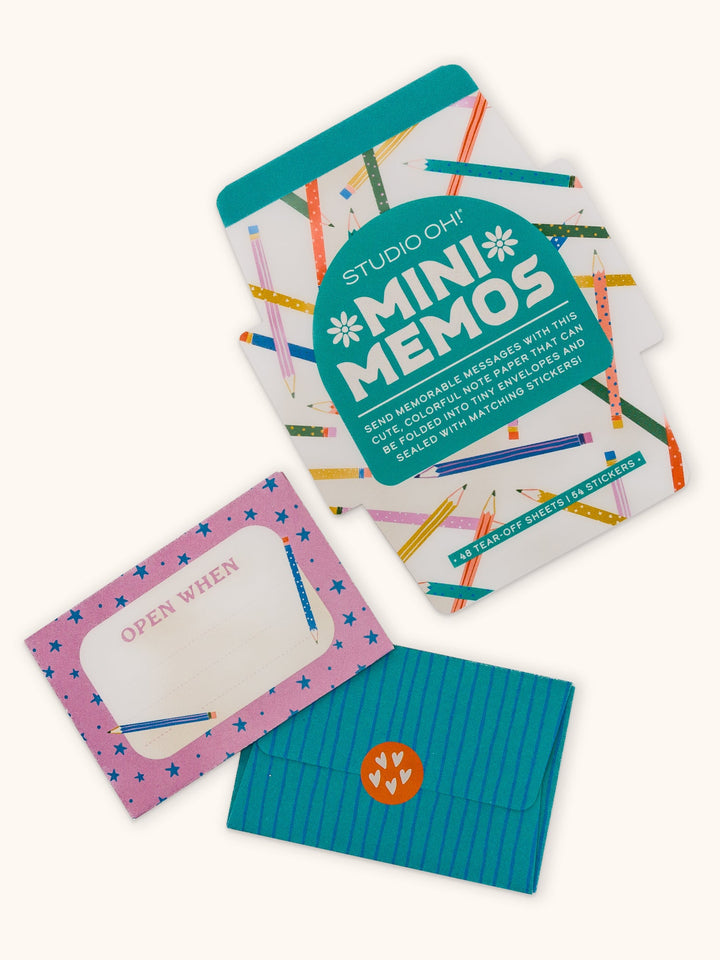 MINI MEMOS W/STICKERS - MAKE YOUR MARK