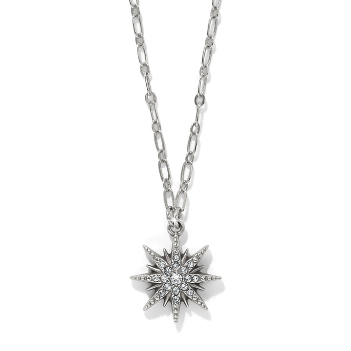 Radiant Star Short Necklace - Silver