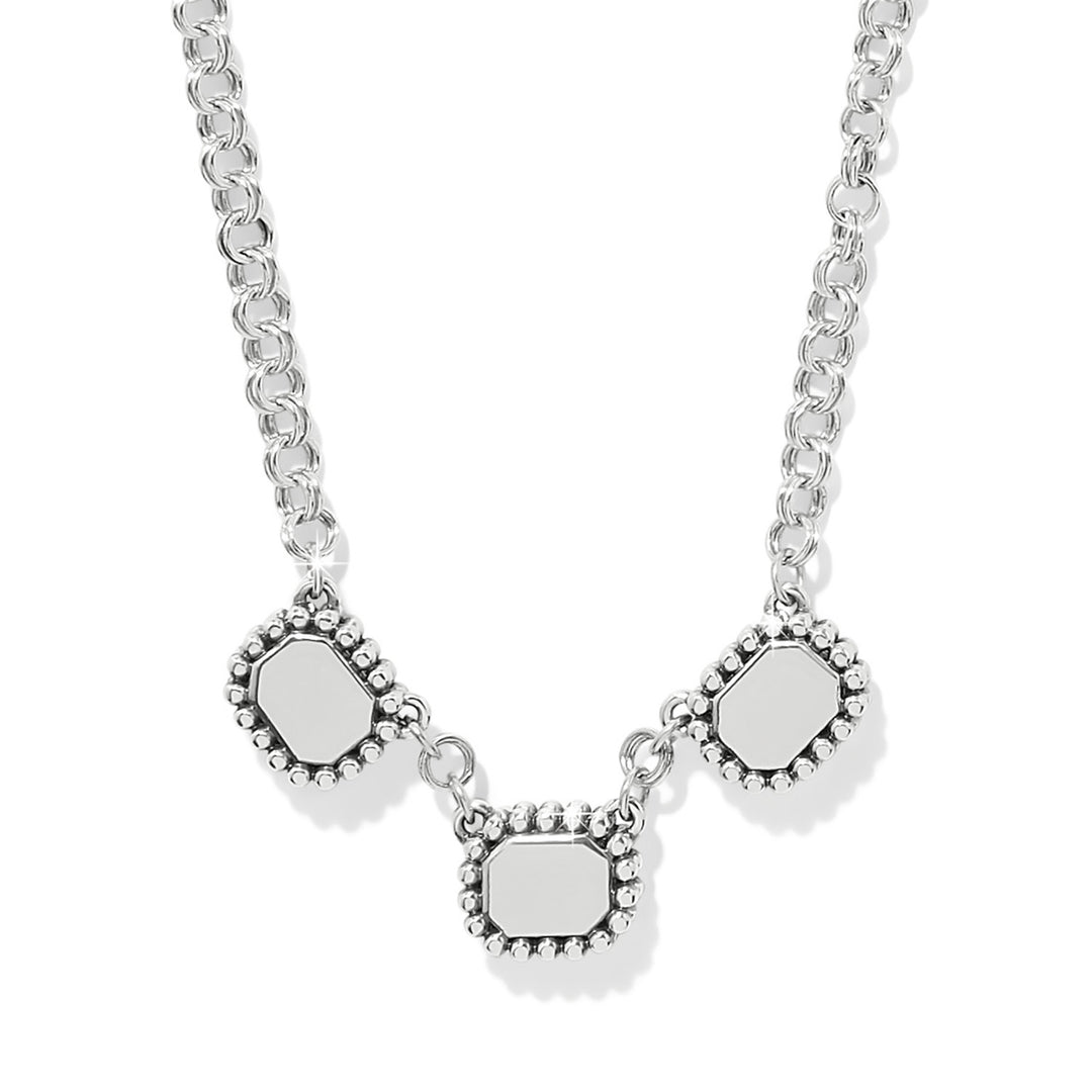 Twinkle Luxe Trio Necklace - Silver