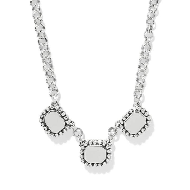 Twinkle Luxe Trio Necklace - Silver