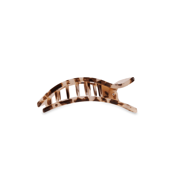TELETIES SMALL FLAT RECTANGLE HAIR CLIP - BLONDE TORTOISE