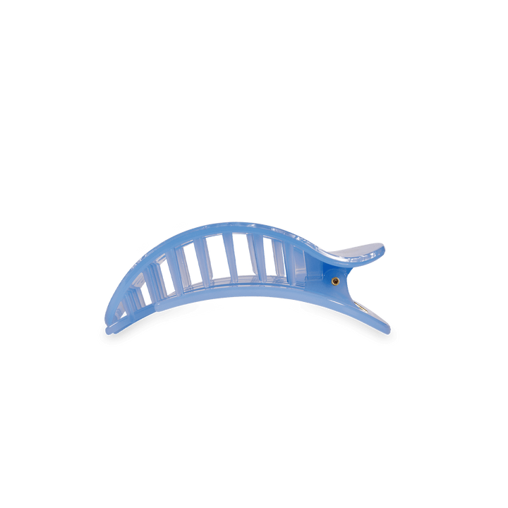 TELETIES SMALL FLAT ROUND HAIR CLIP - BLUE LAGOON
