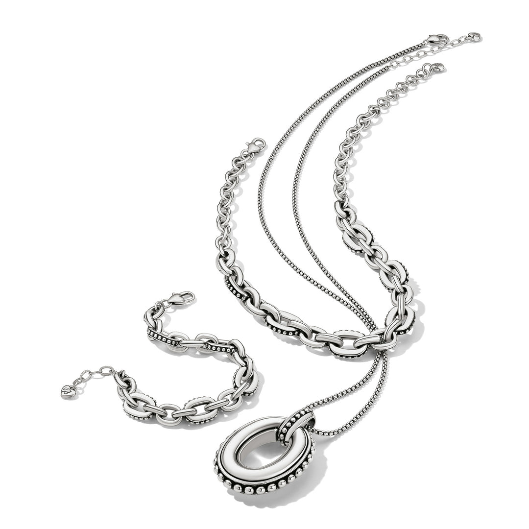 Pretty Tough Link Necklace - Silver