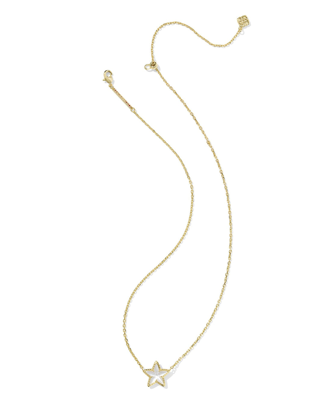 KENDRA SCOTT CASSIDY SHORT PENDANT NECKLACE - GOLD IVORY MOP