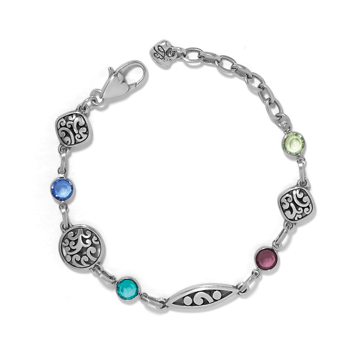 Contempo Color Gems Bracelet - Silver-Multi