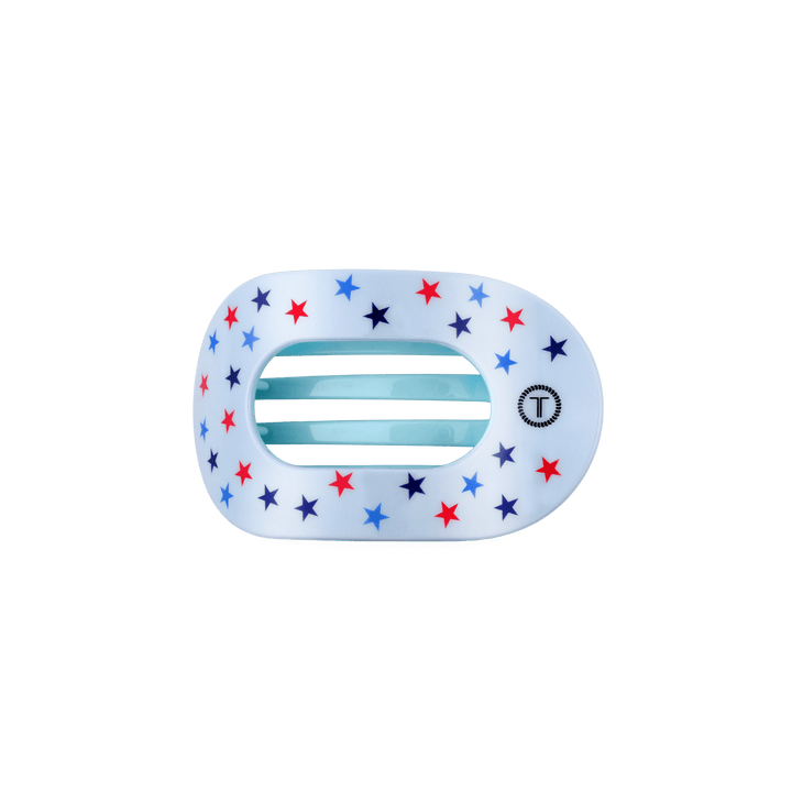 TELETIES SMALL FLAT ROUND HAIR CLIP - UNITED WE SPARKLE