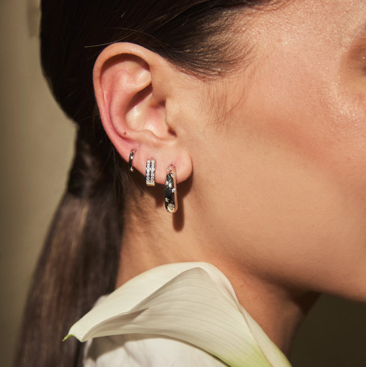 PETITE CHLOE HUGGIE - SILVER