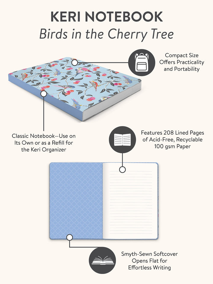 KERI NOTEBOOK - BIRDS IN THE CHERRY TREE