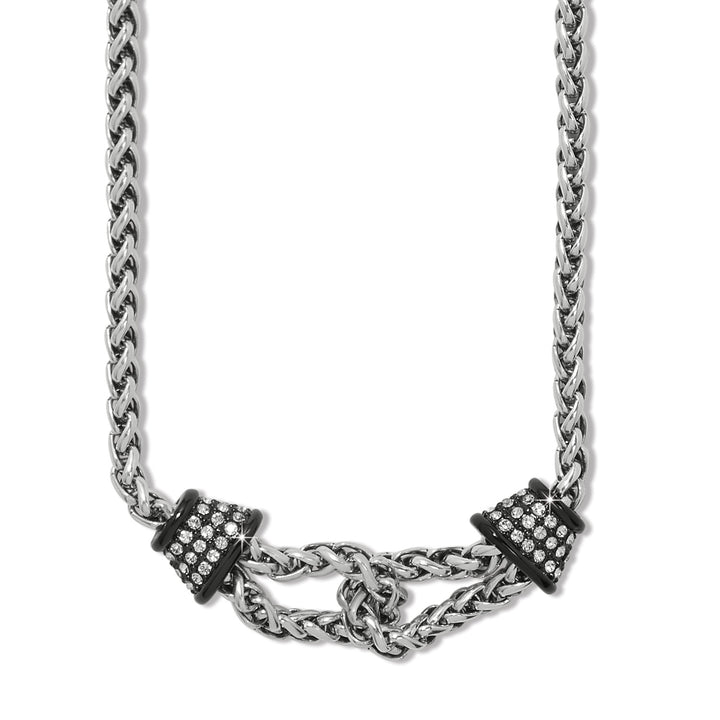 Meridian Ventus Necklace - Silver-Black