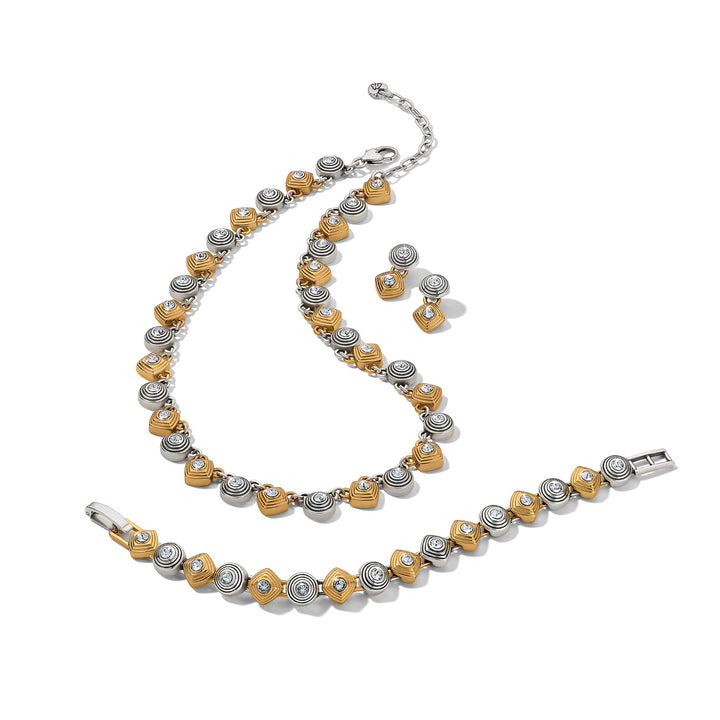 Meridian Etage II Necklace - Silver-Gold