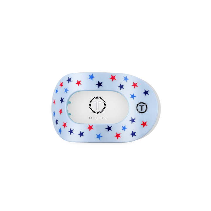 TELETIES SMALL FLAT ROUND HAIR CLIP - UNITED WE SPARKLE