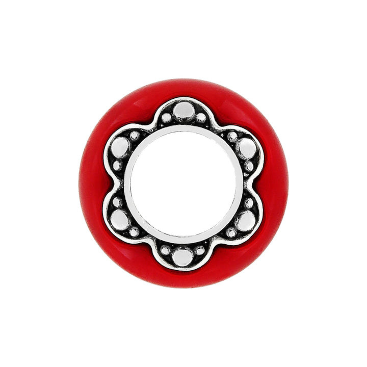 RED PRIMAVERA SPACER - SILVER-RED