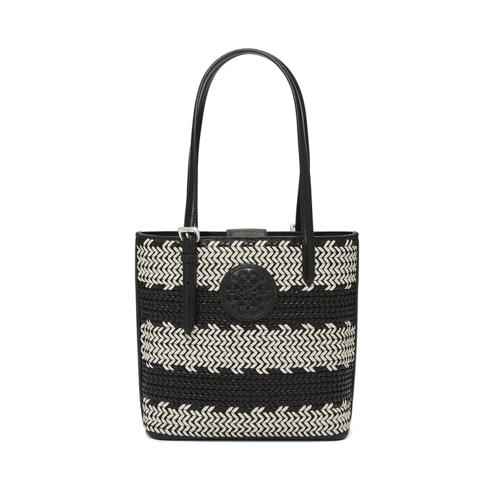 Ferrara Strata Tote - Black-White