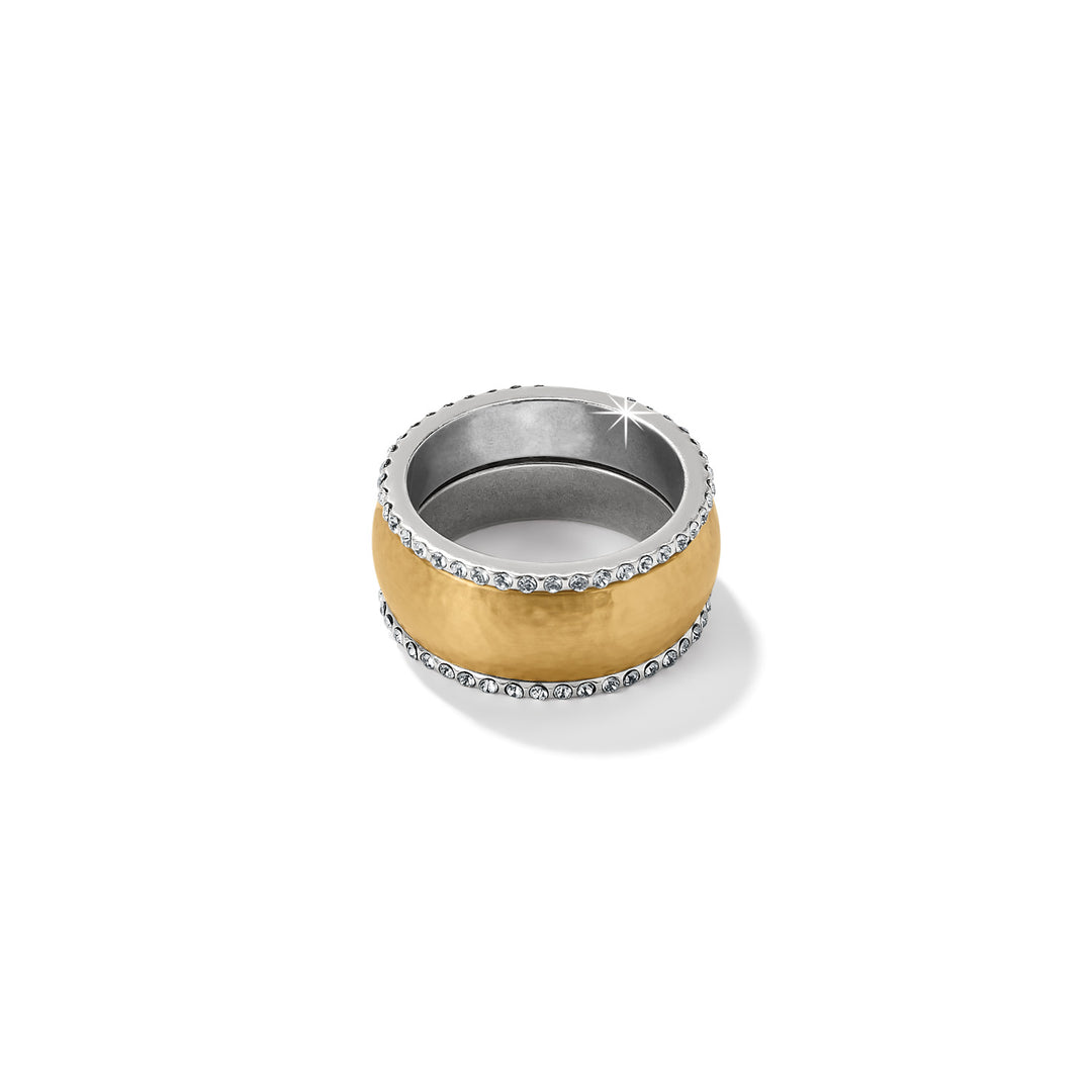 MERIDIAN GEO BAND RING - GOLD - SIZE 6