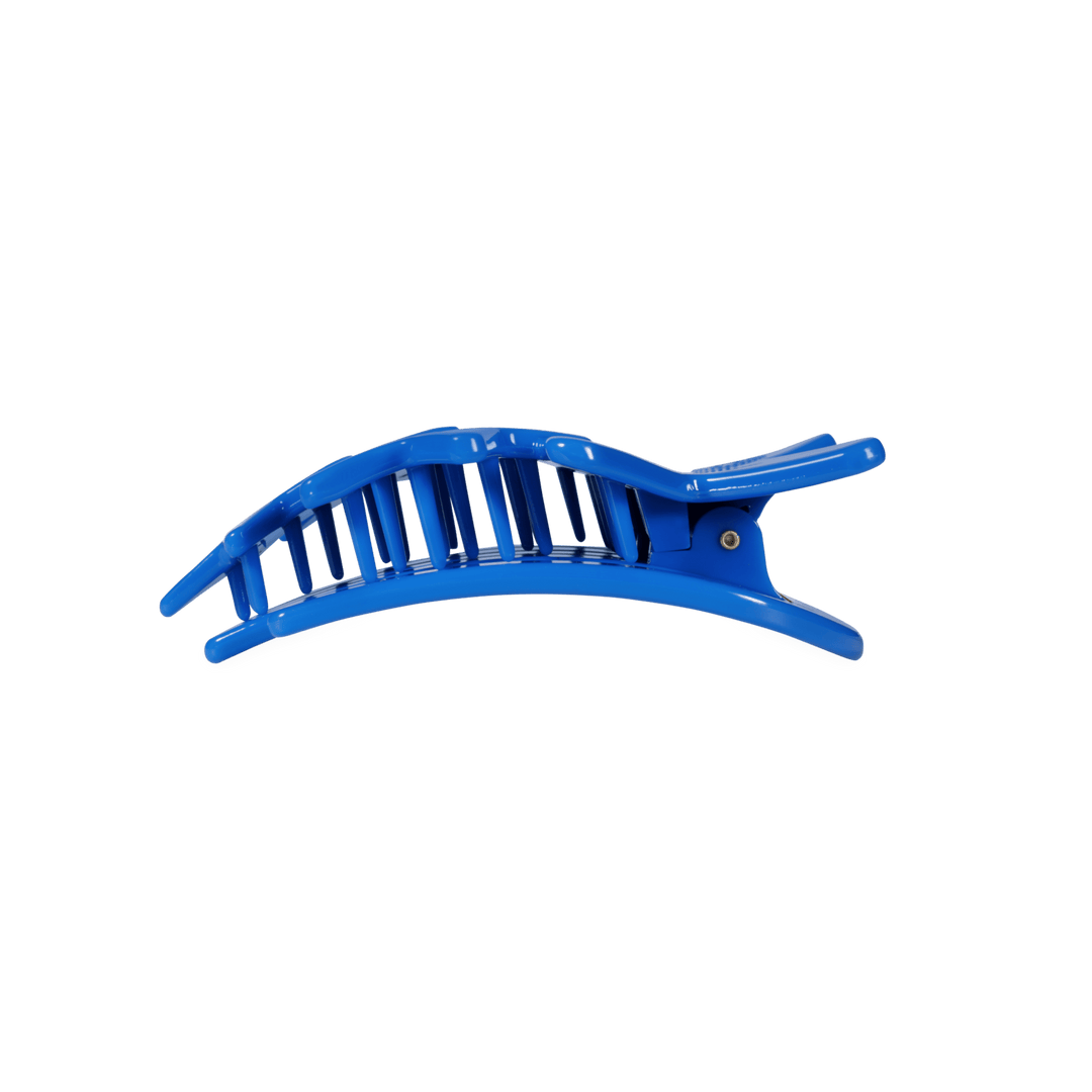 TELETIES MEDIUM FLAT HAIR CLIP - BLUE SHOOTING STARS