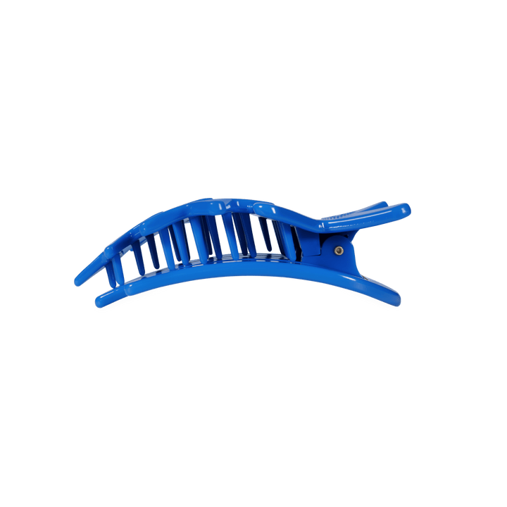 TELETIES MEDIUM FLAT HAIR CLIP - BLUE SHOOTING STARS