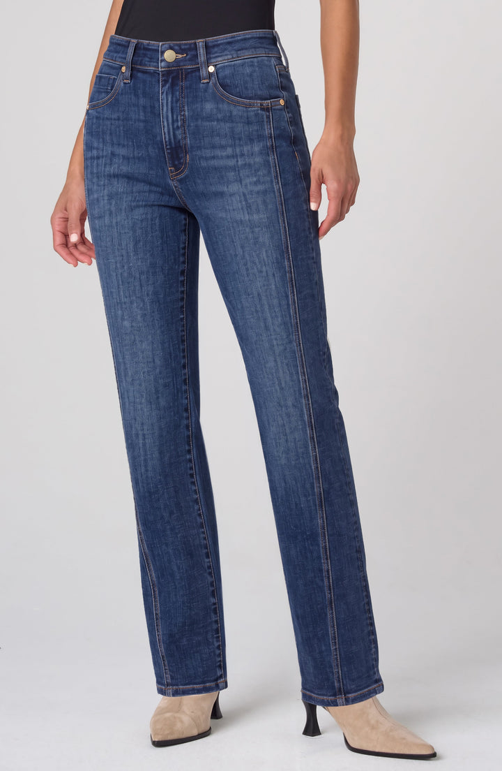 KENNEDY STRAIGHT LEG WITH VERTICAL SEAMING 30 IN INSEAM - LAFAYETTE DARK