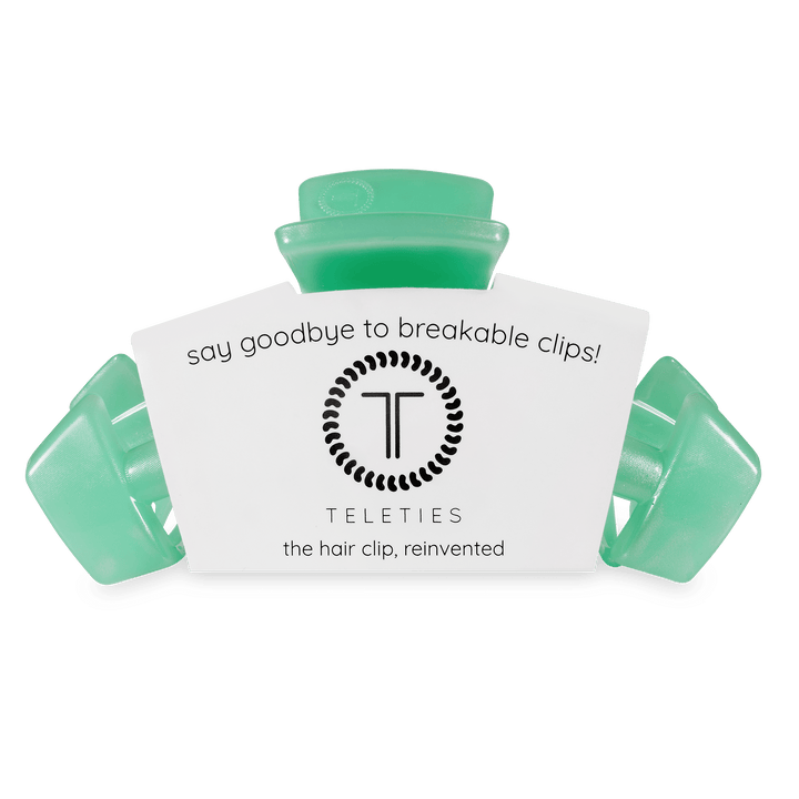 TELETIES LARGE CLASSIC HAIR CLIP - SPRING SPLASH