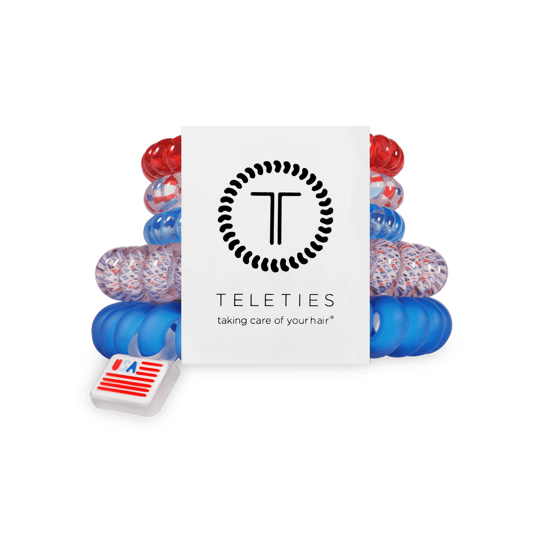 TELETIES MIX HAIR TIES S/5 - GLORY DAYS