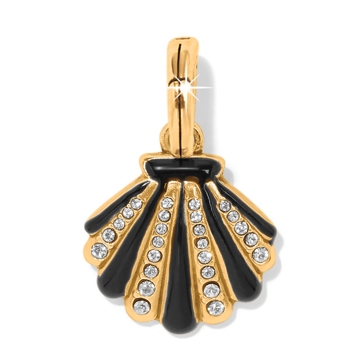 Twilight Waters Shell Charm - Gold-Black