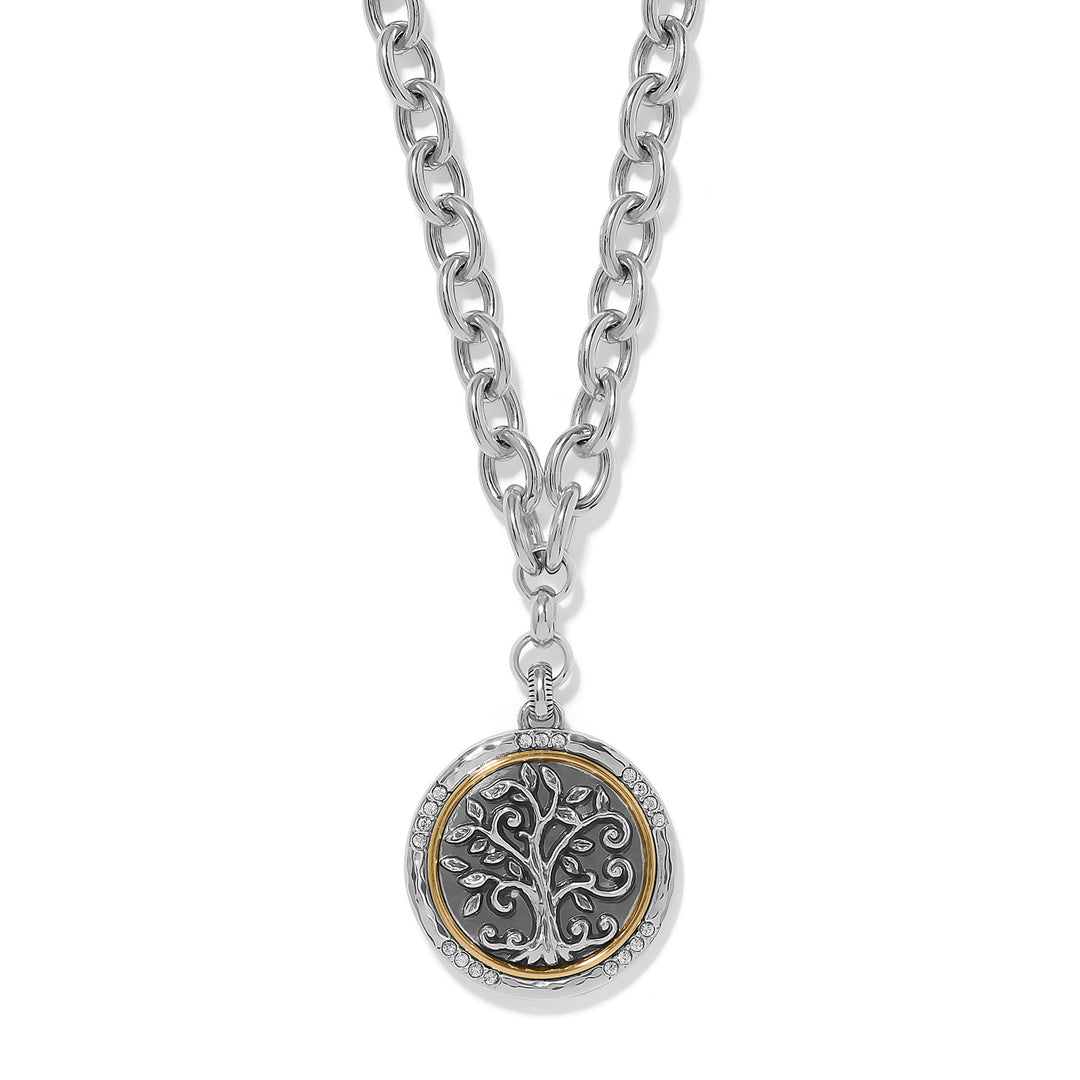 Interlok Tree Of Life Necklace - Silver-Gold