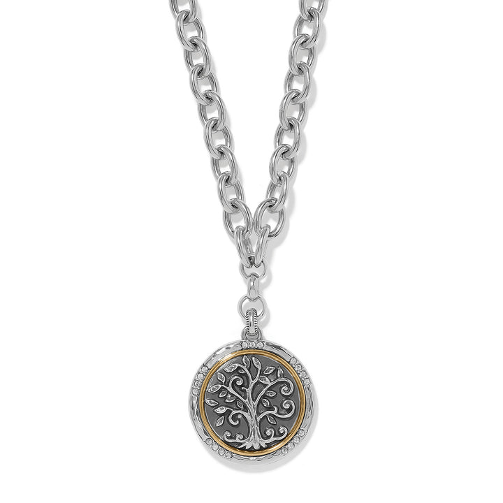 Interlok Tree Of Life Necklace - Silver-Gold