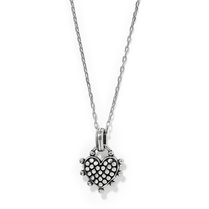 Pebble Sweet Hearts Reversible Necklace - Silver-Multi