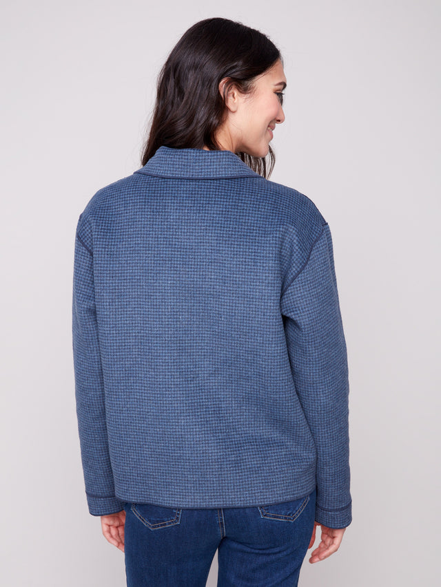 REVERSIBLE  PLAID JACKET - MOONLIGHT