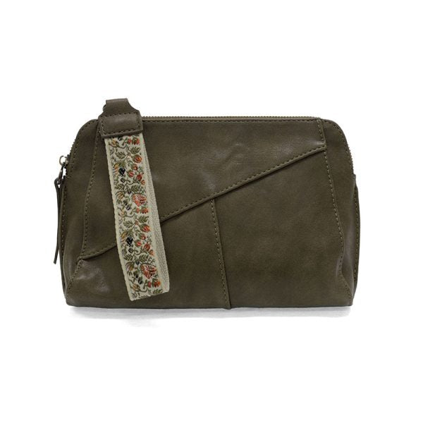 GIGI CROSSBODY W/WOVEN WRIST STRAP - OLIVE
