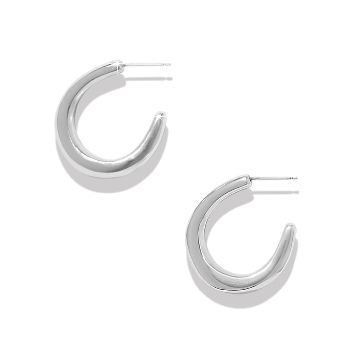 Cascade Rio Hoop Earrings - Silver
