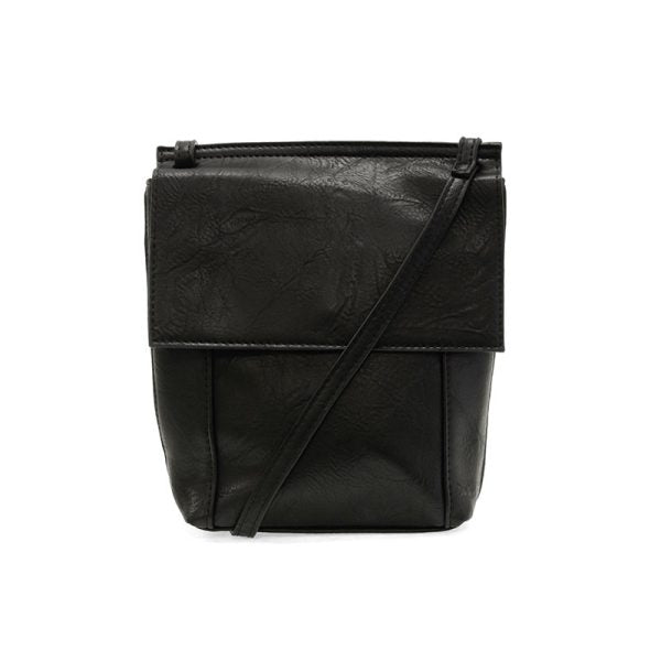 JENSY FRONT FLAP CROSSBODY - BLACK