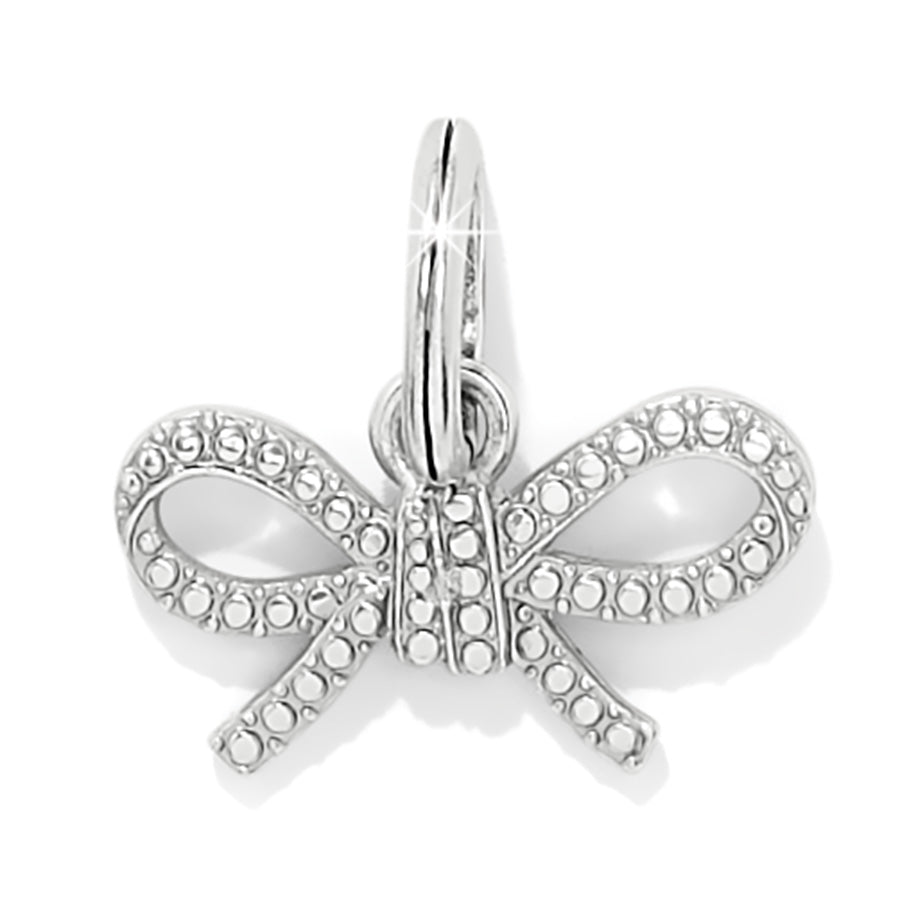 Illumina Bow Charm - Silver-Pink
