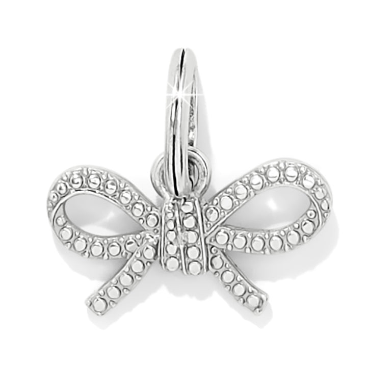 Illumina Bow Charm - Silver-Pink
