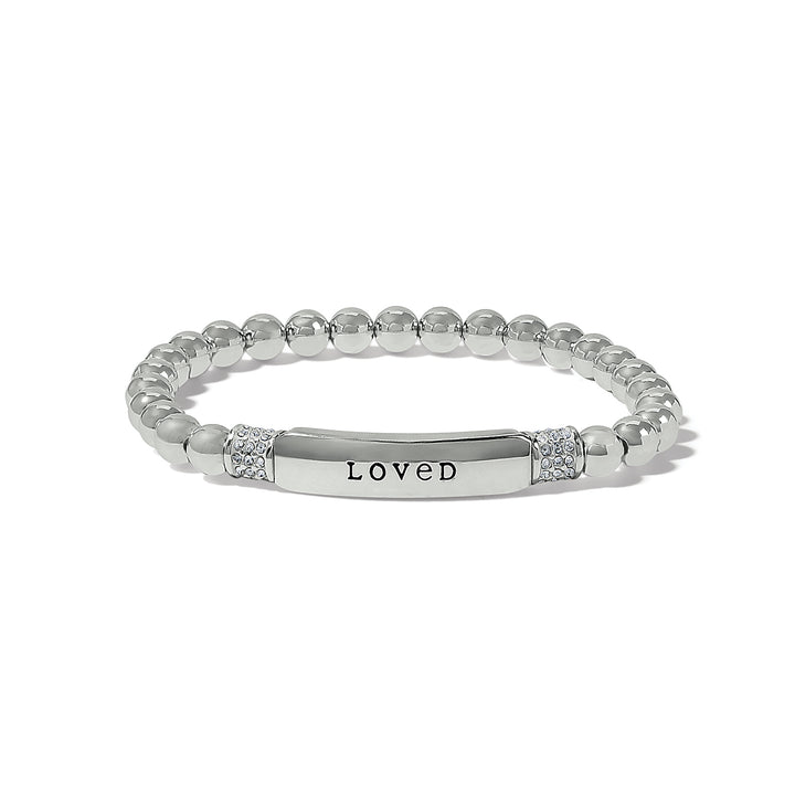 MERIDIAN PETITE LOVE STRETCH BRACELET - SILVER
