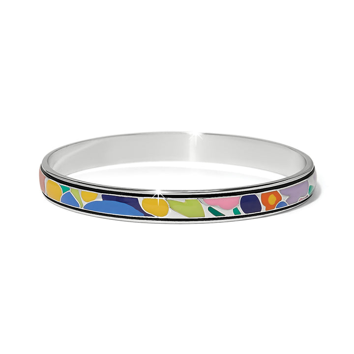 Colormix Meadow Round Bangle - Silver-Multi