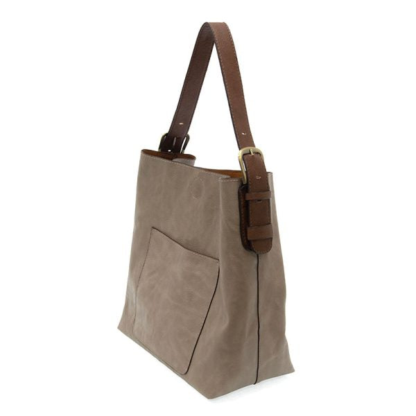 HOBO COFFEE HANDLE HANDBAG - NEW HEATHERED GREY