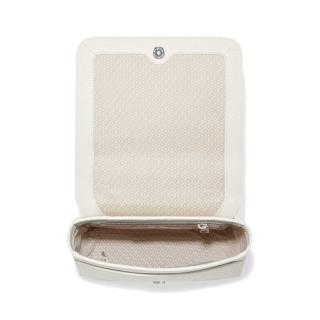 Pippi Embroidered Flap Bag - White-Multi