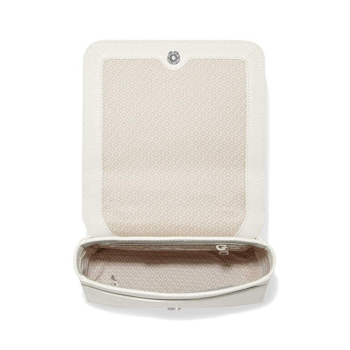 Pippi Embroidered Flap Bag - White-Multi