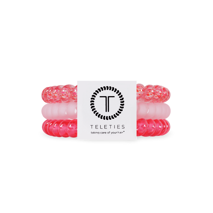 TELETIES SMALL HAIR TIES S/3 - LOVE YOU, MEAN IT!