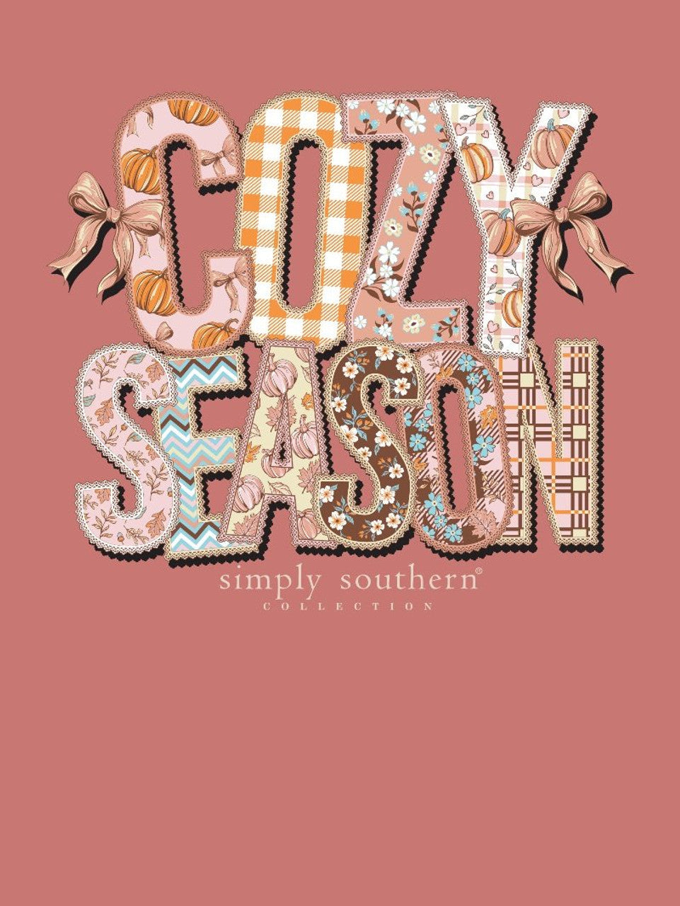 SIMPLY SOUTHERN SS COZY SEASON TEE - MAPLE