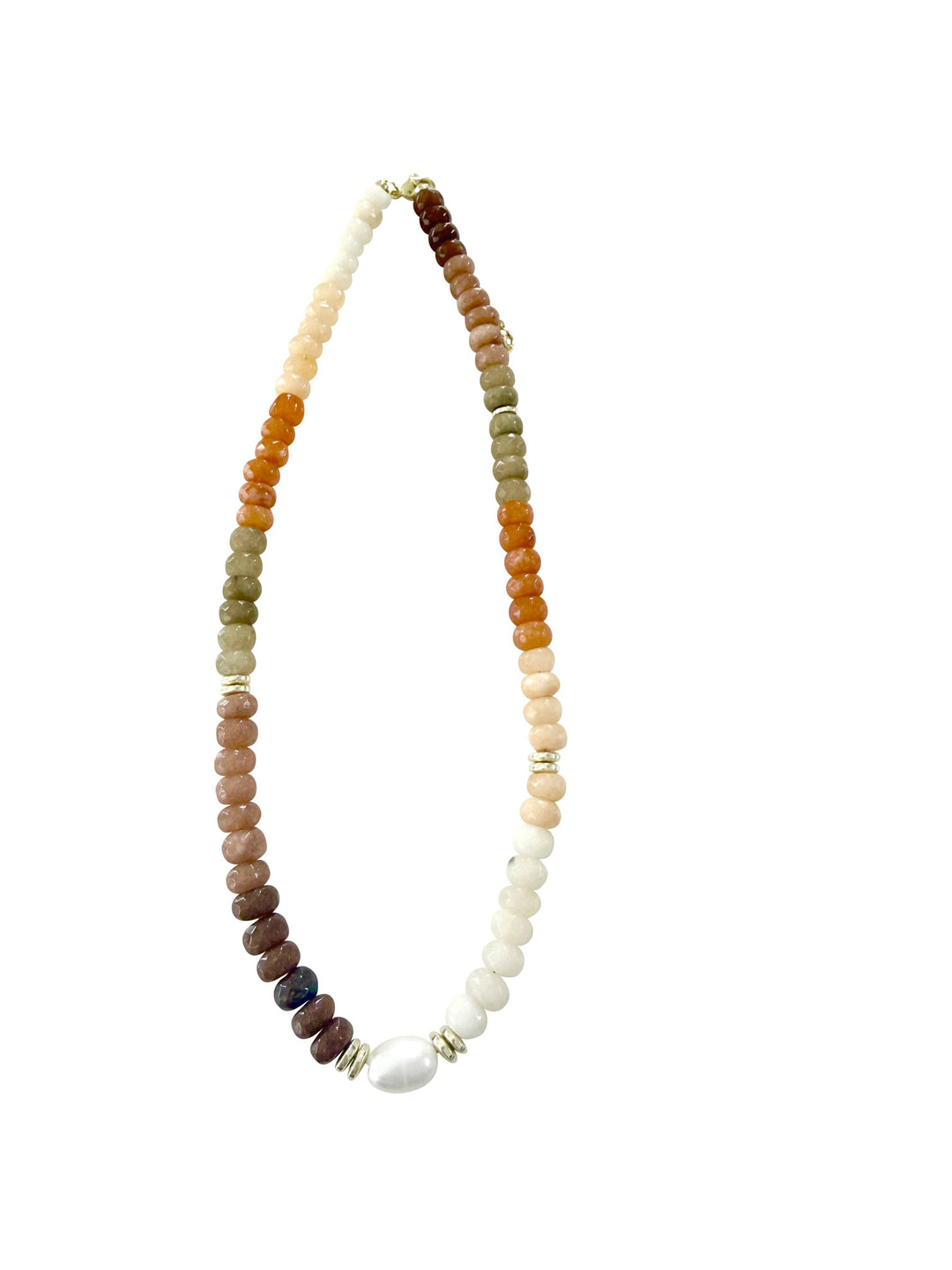 KARLA BEADED PEARL NECKLACE - NEUTRAL