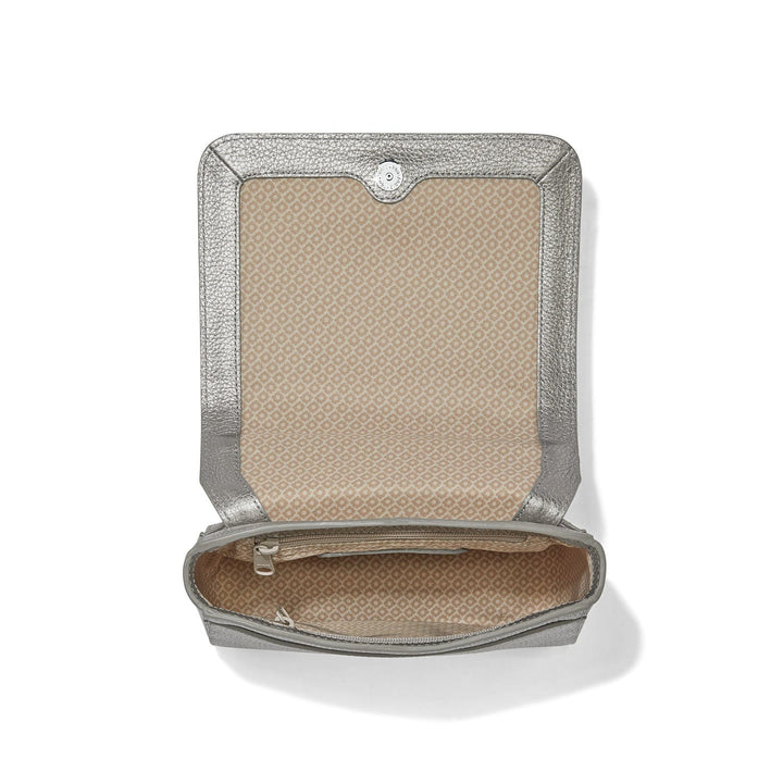 Everbloom Shimmer Essie Flap Bag - Titanium