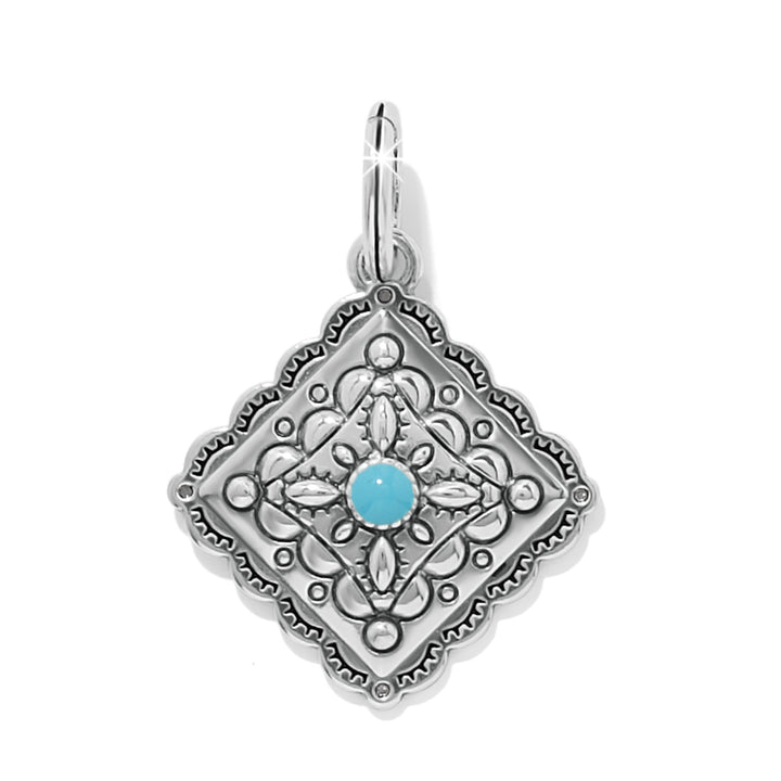 Mosaic Paseo Charm - Silver-Blue