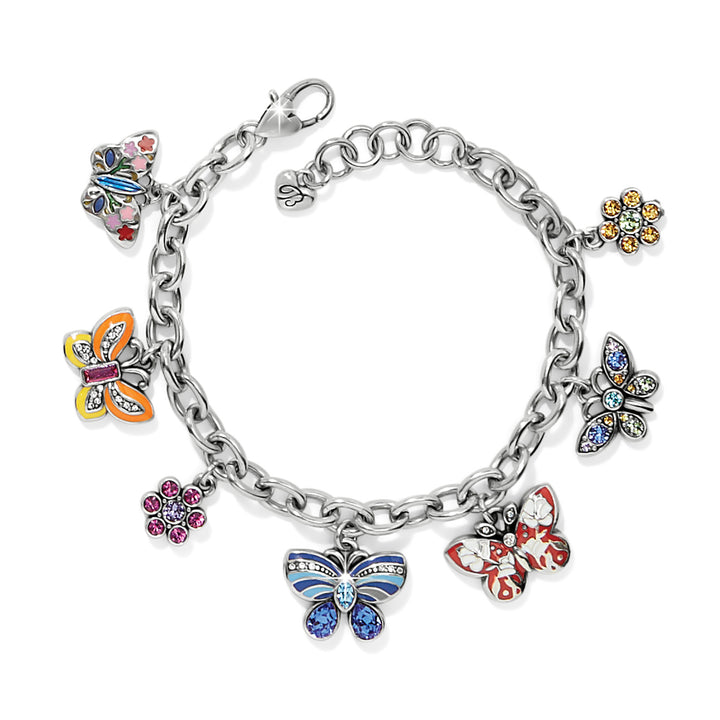 Sydney Flutter Charm Bracelet - Silver-Multi