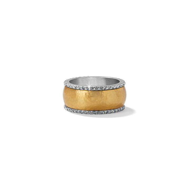 MERIDIAN GEO BAND RING - GOLD - SIZE 6