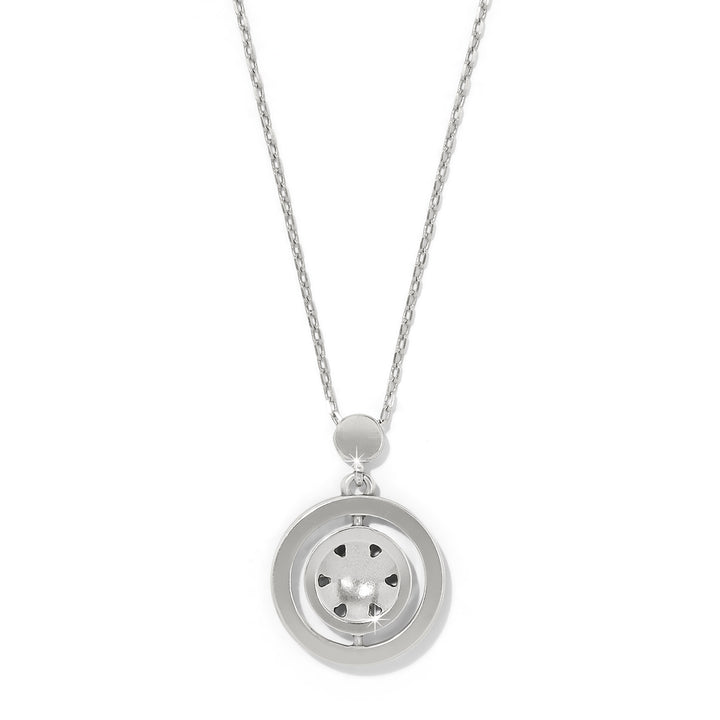 Flora Petite Necklace - Silver-Blue